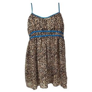 Leopard Print babydoll cami